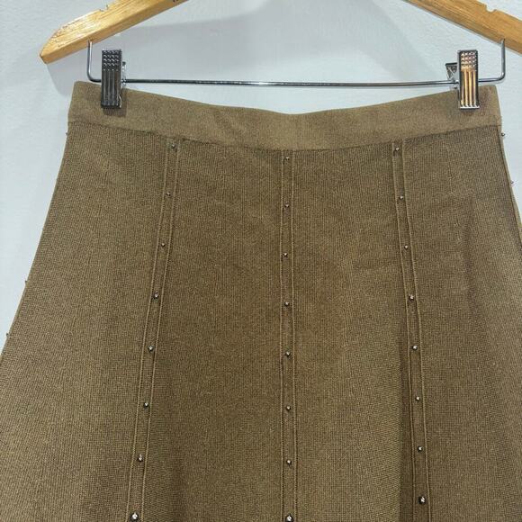 Sandro Brown Studded Skirt - Picture 5 of 13